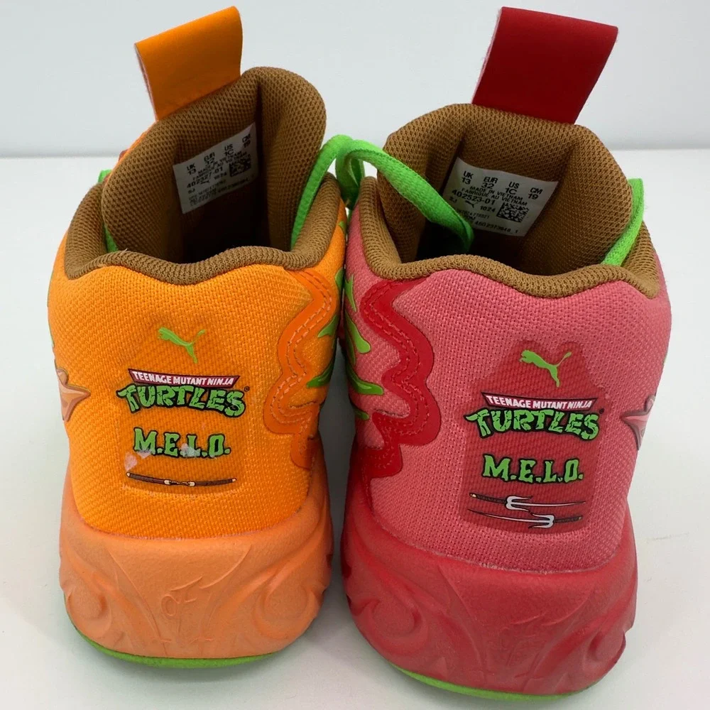 Puma Lamelo Ball MB 04 Teenage Mutant Ninja Turtles Leonardo Michelangelo Sz 1C